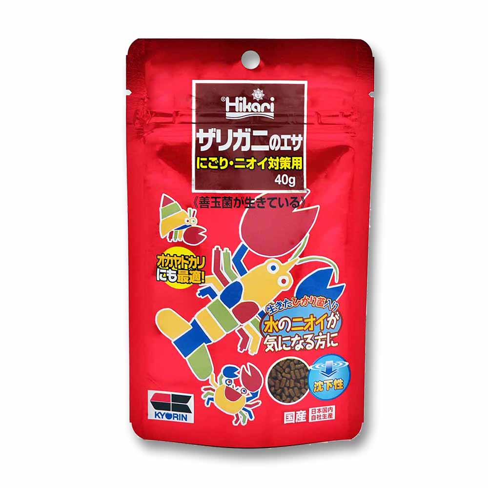 ＨＩＫＡＲＩザリガニのエサにごり・ニオイ対策　４０ｇ