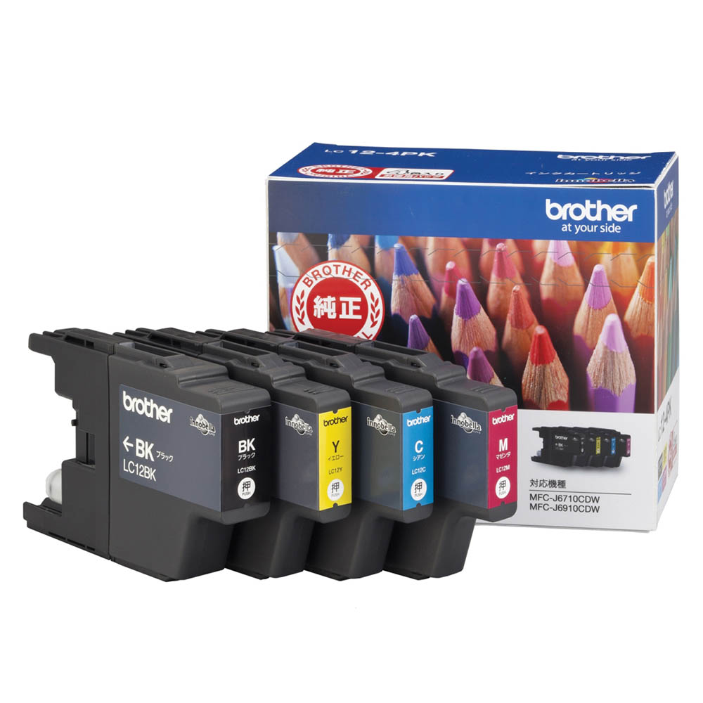 ブラザー　インク４色パック　ＬＣ１２－４ＰＫ