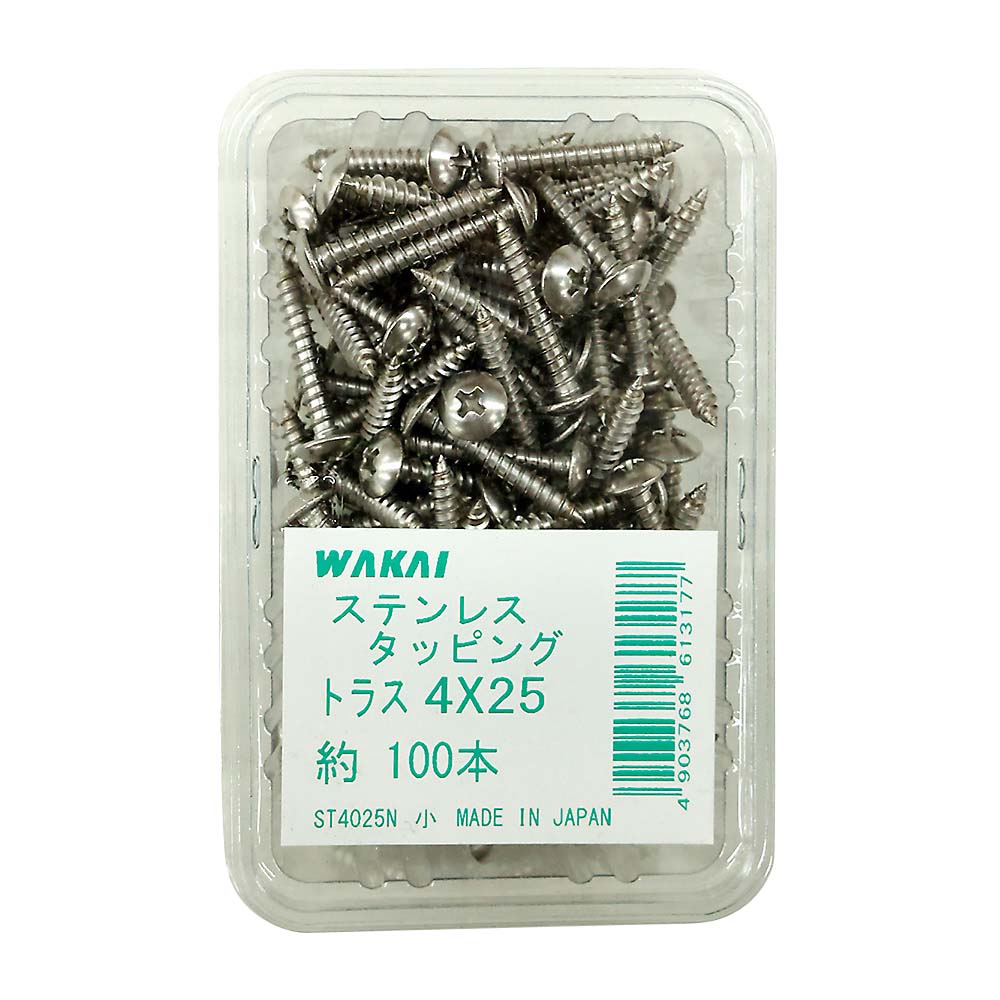 ステンレス　トラスタッピング　１００本　４ｘ２５ｍｍ