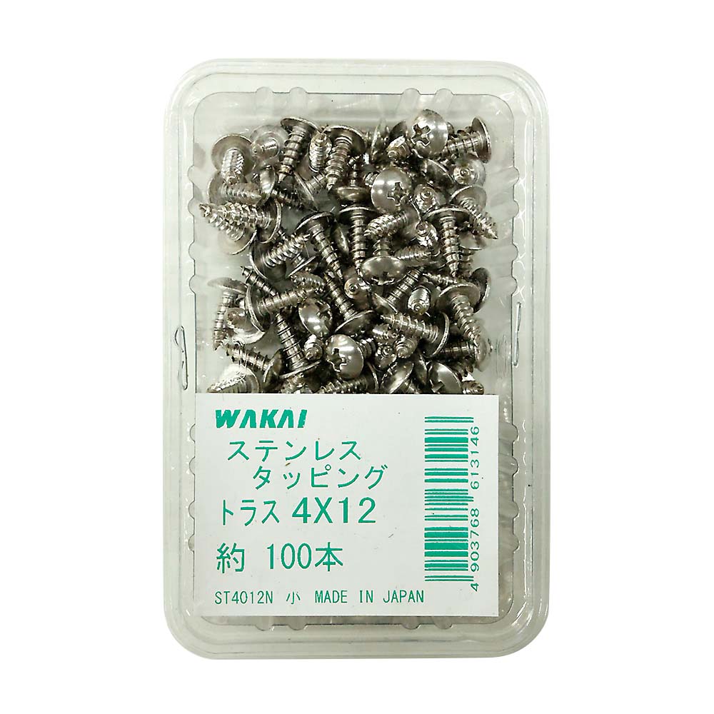ステンレス　トラスタッピング　４ｘ１２ｍｍ　１００本
