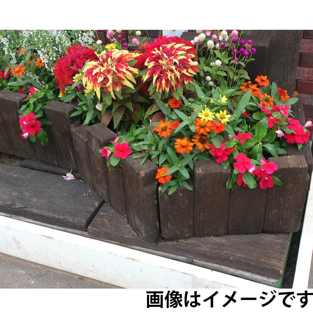 ティンバーストーン エッジング 4連　400x250x50mm