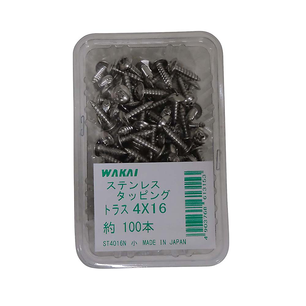 ステンレス　トラスタッピング　４ｘ１６ｍｍ　１００本