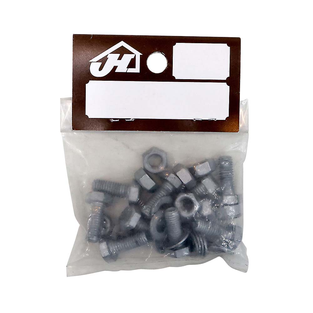 亜鉛メッキ　ボルトナットセット　Ｍ６×１６ｍｍ　１０セット