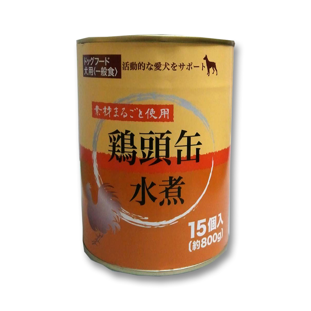 ペッツバリュー 鶏頭缶 水煮15個入　(約800g)