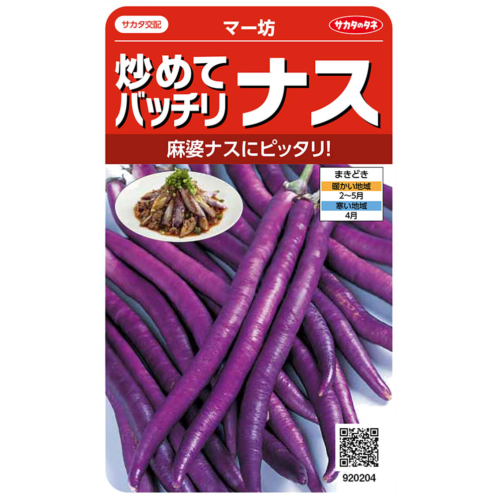 ナス＿炒めてバッチリナス＿マー坊　春まき