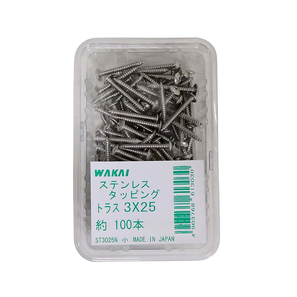 ステンレス　トラスタッピング　３ｘ２５ｍｍ　１００本