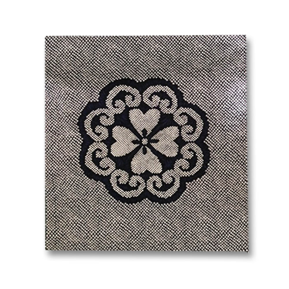 座布団カバー 銘仙判 ５５ｃｍ ５９ｃｍ 小紋 ブルー ジョイフル本田 店舗受取サービス