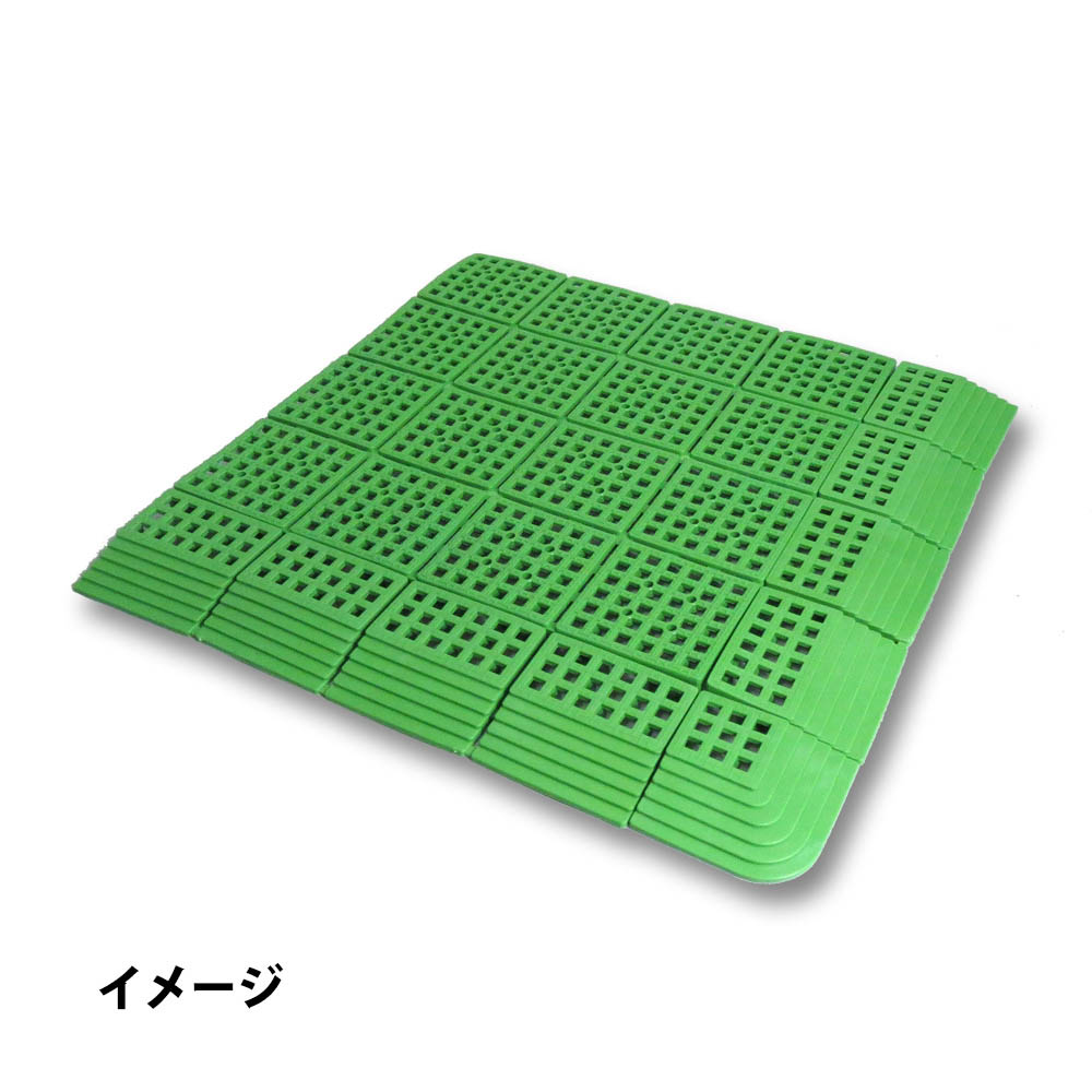 ジョイントフロアデッキ グラスグリーン　295x295x13mm