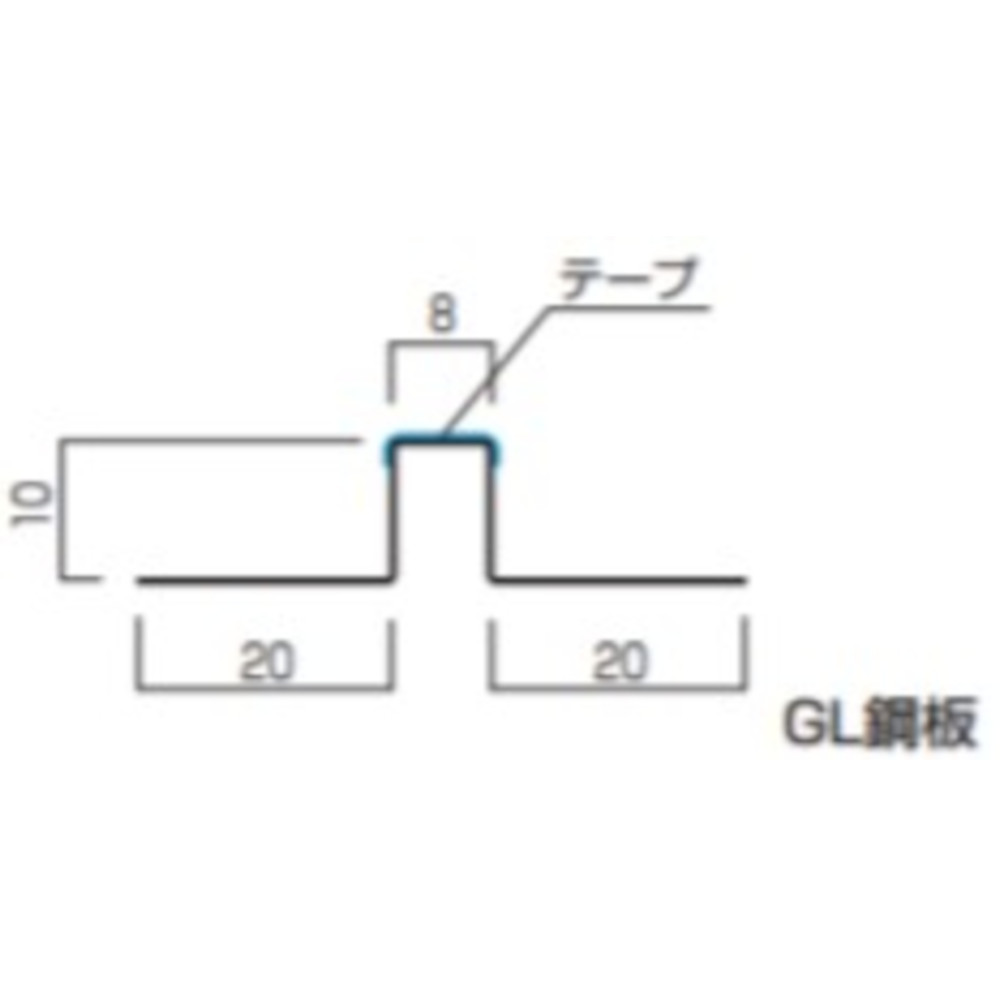 ハットジョイナー 8x10(　t=0.27　)GL生地　JK-672