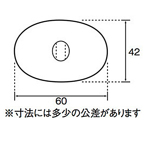 非塩ビ吸盤 楕円60X42