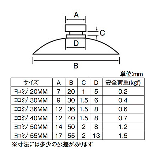 非塩ビ吸盤 横溝30mm
