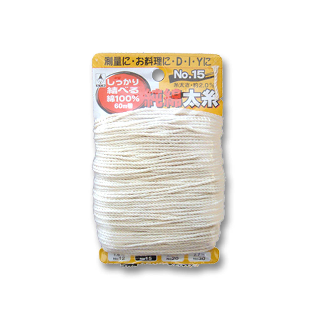 たくみ 純綿水糸 60M巻　#15