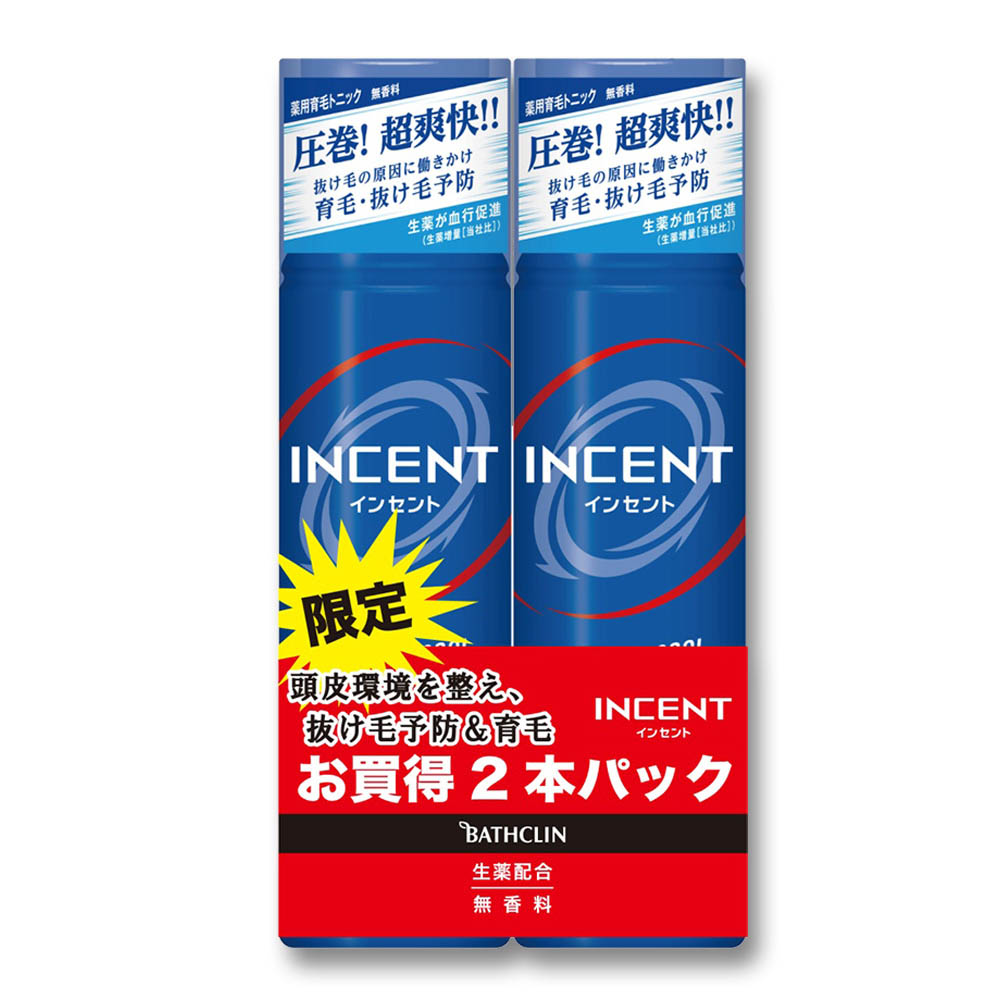 定番スタイル バスクリン インセント 薬用育毛トニック 無香料 プレミアムクール 190g×2本パック qdtek.vn