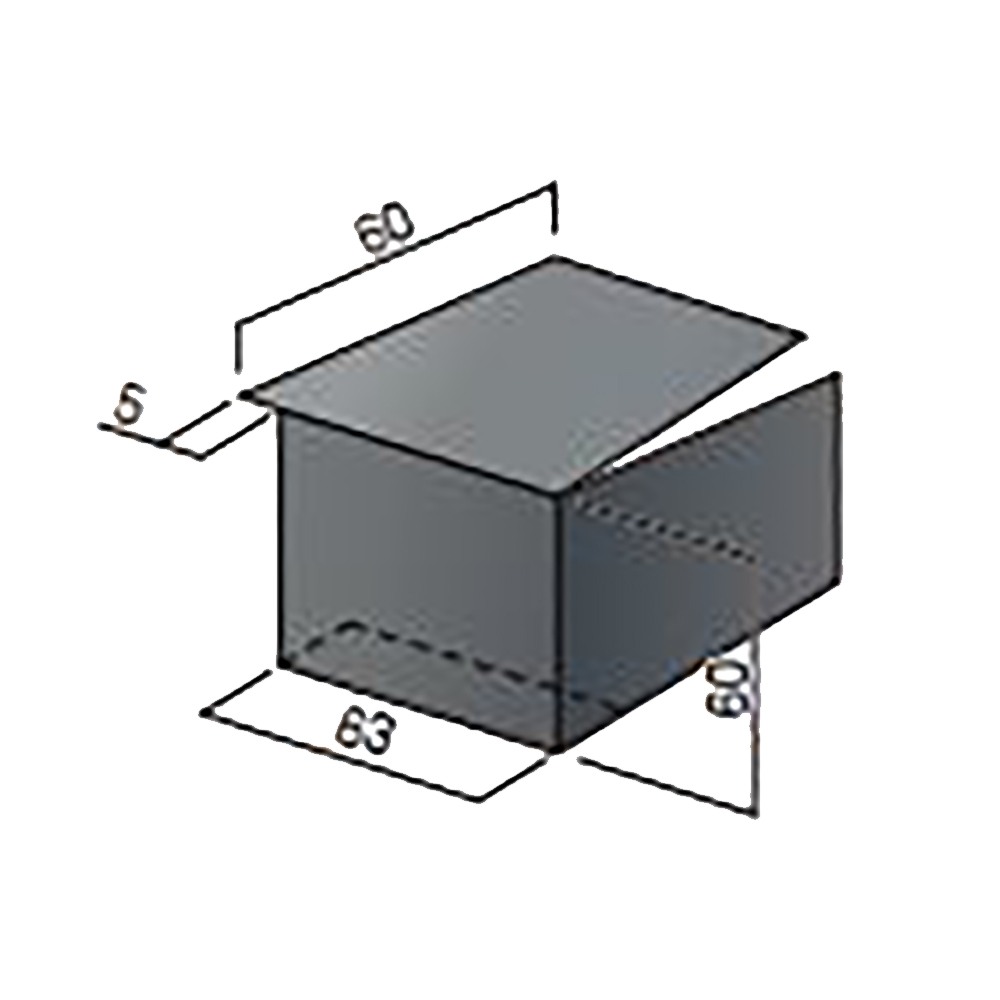 ケラバキャップ 右 0.35 シャインブラック　Y-680