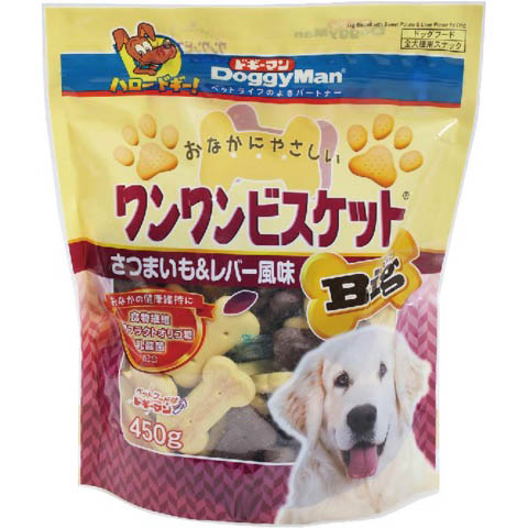ワンワンビスケットＢｉｇ　サツマイモ＆レバー風味　４５０ｇ