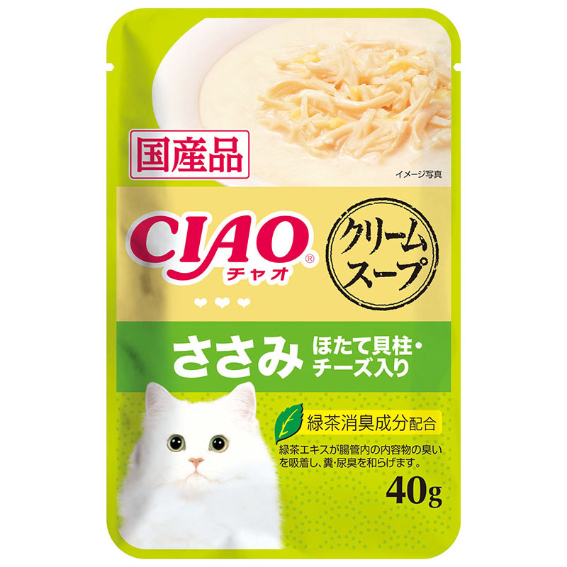 CIAOクリームスープササミ ホタテ貝柱･チーズイリ　40g