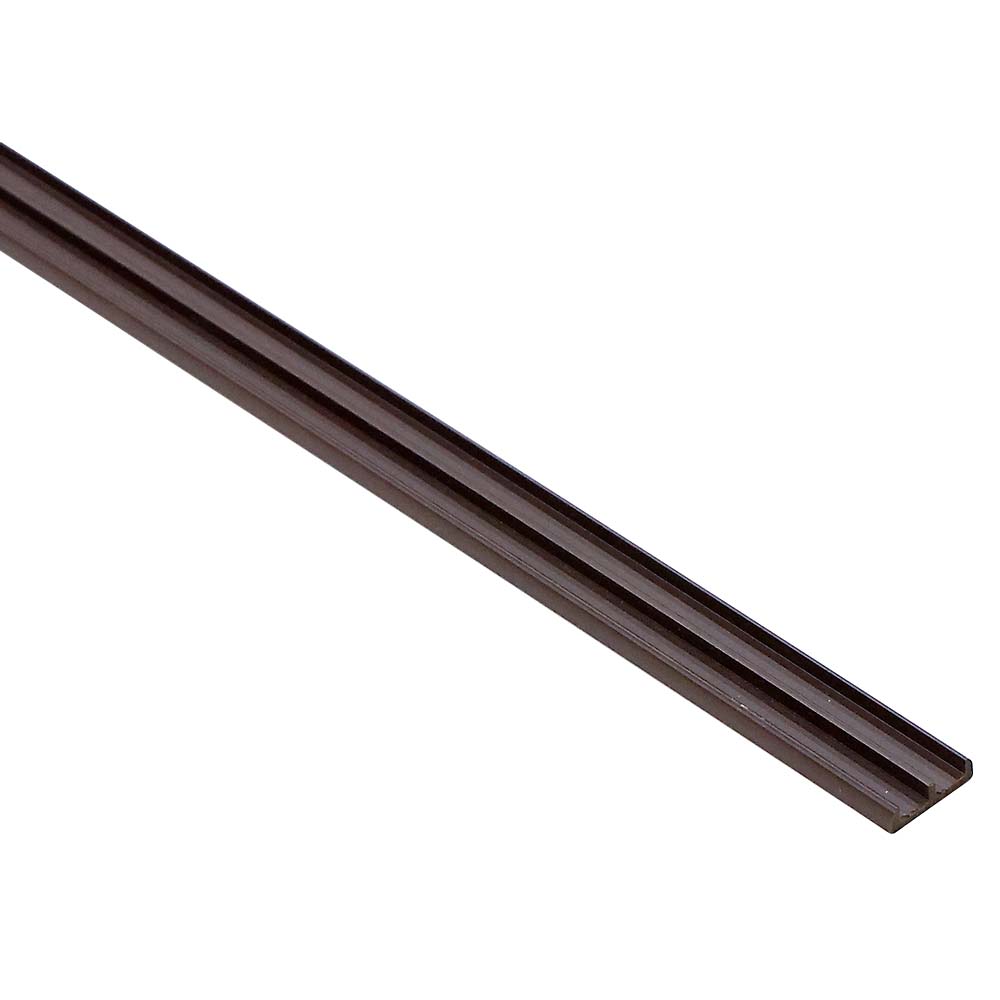ガラス戸レール 5mm用 下 茶　1000mm