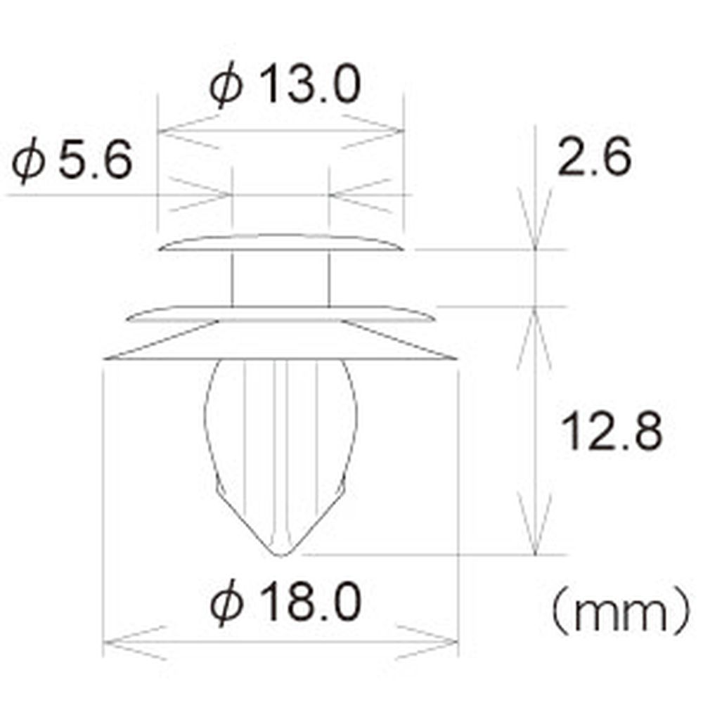 フジックス トリムクリップ 桃 10個　PTF1B5A