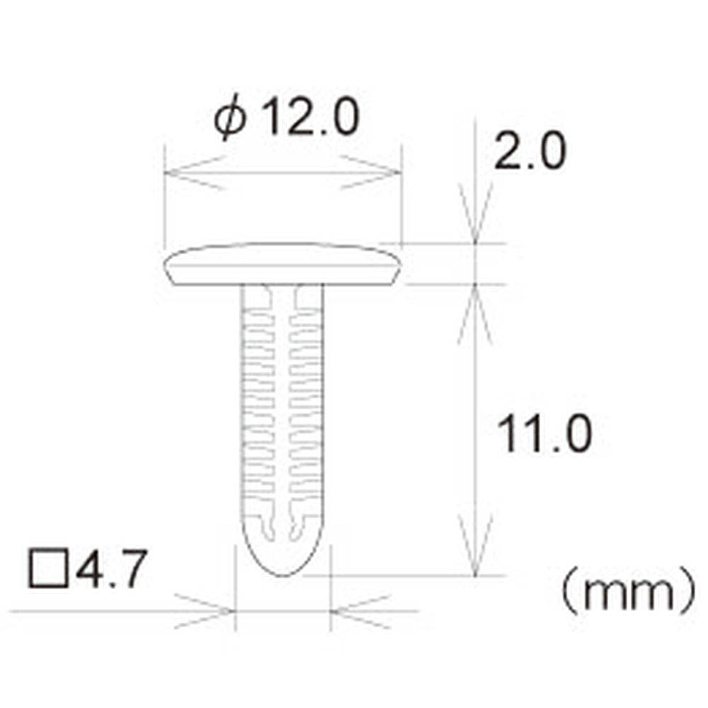 フジックス ブラッシュクリップ 黒 10個　PTF4655