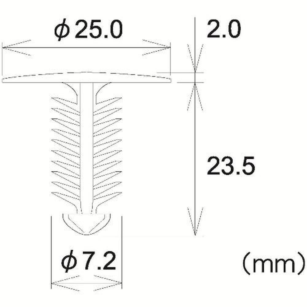 フジックス ブラッシュクリップ 黒 10個　PTF1V63B