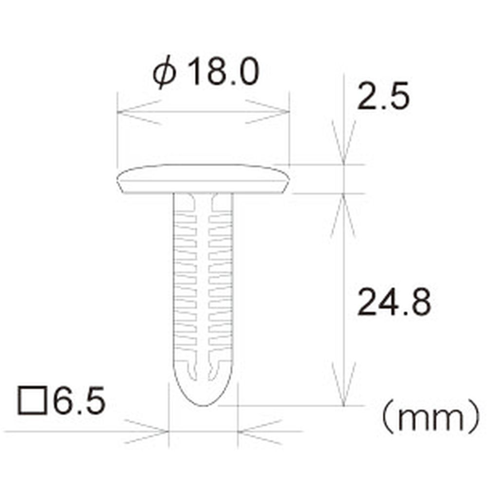 フジックス ブラッシュクリップ 黒 10個　PTF1G12B