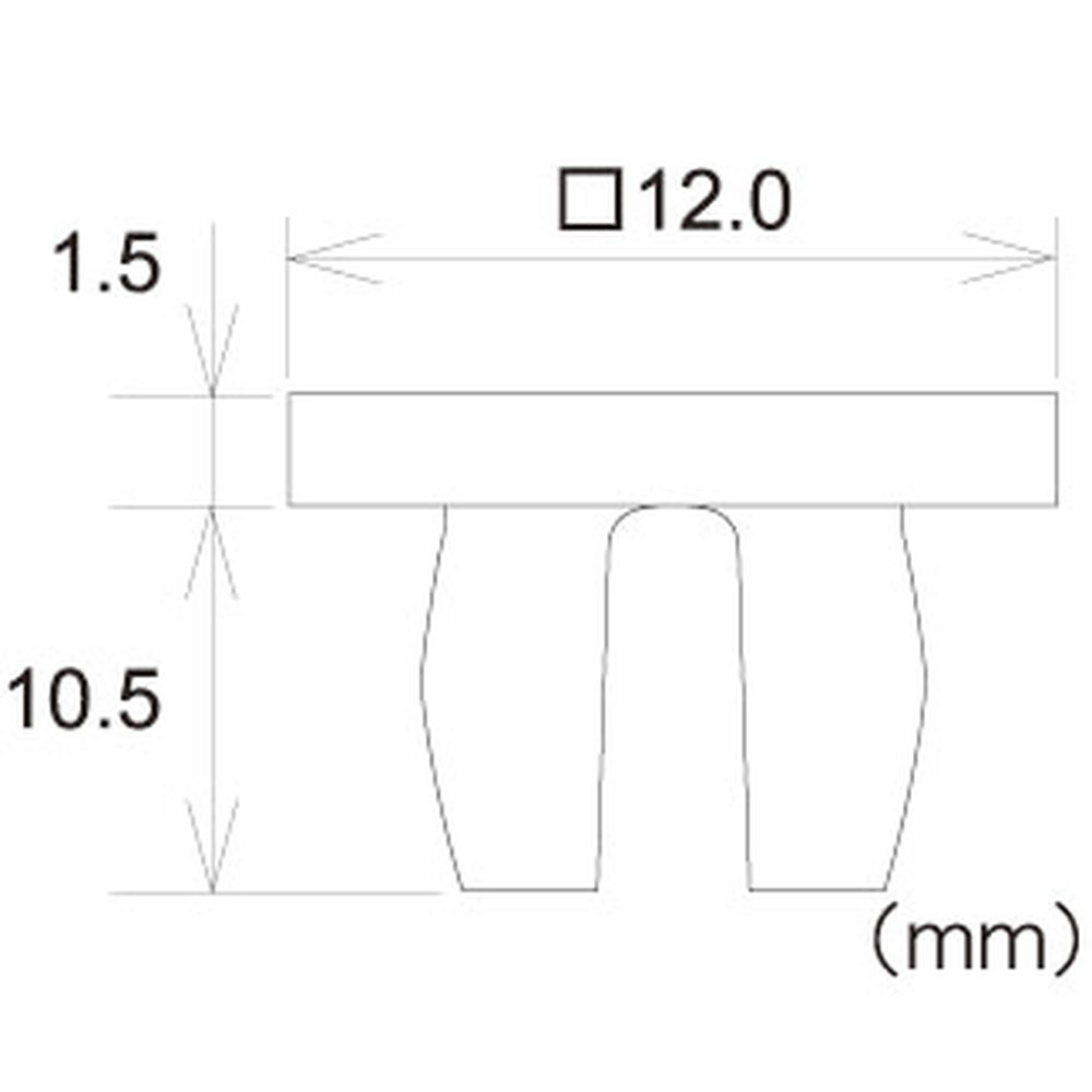 フジックス スクリューグロメット 黄 10個　PTF2980