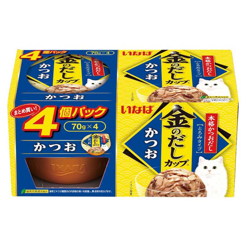 金のだしカップかつお4個パック　70gx4
