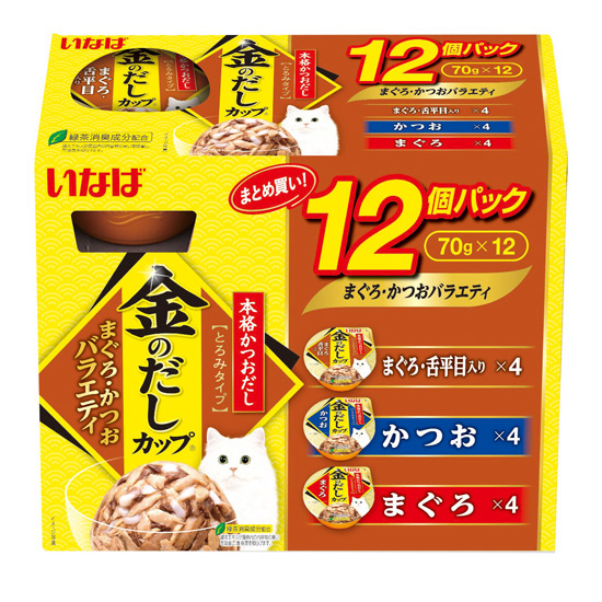 金のだしまぐろかつおバラエティ　70gx12
